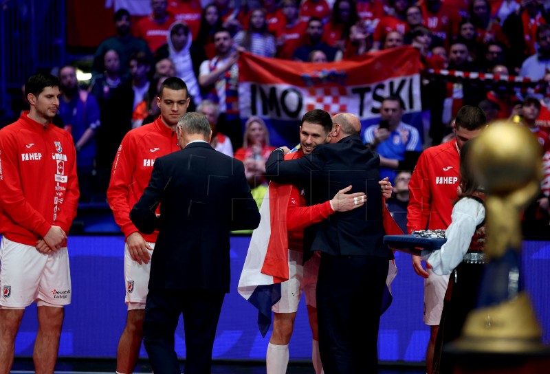 Ceremonija dodjele medalja Svjetskog rukometnog prvenstva, Hrvatska - Danska