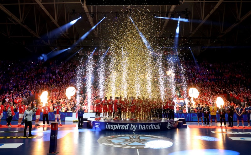 Ceremonija dodjele medalja Svjetskog rukometnog prvenstva, Hrvatska - Danska