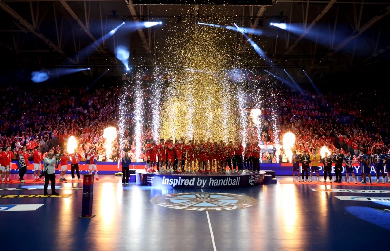 Ceremonija dodjele medalja Svjetskog rukometnog prvenstva, Hrvatska - Danska