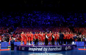 Ceremonija dodjele medalja Svjetskog rukometnog prvenstva, Hrvatska - Danska