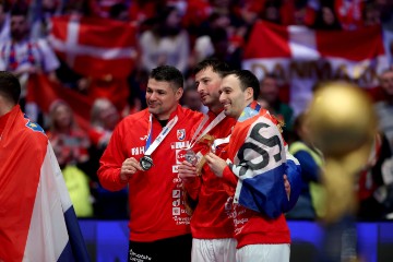 Ceremonija dodjele medalja Svjetskog rukometnog prvenstva, Hrvatska - Danska