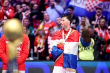 Ceremonija dodjele medalja Svjetskog rukometnog prvenstva, Hrvatska - Danska