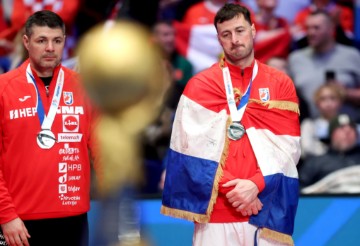 Ceremonija dodjele medalja Svjetskog rukometnog prvenstva, Hrvatska - Danska