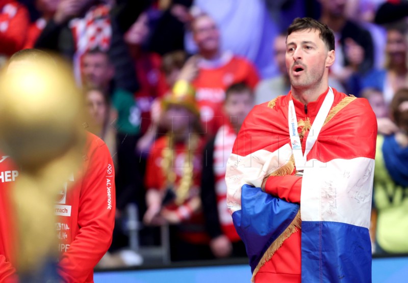 Ceremonija dodjele medalja Svjetskog rukometnog prvenstva, Hrvatska - Danska