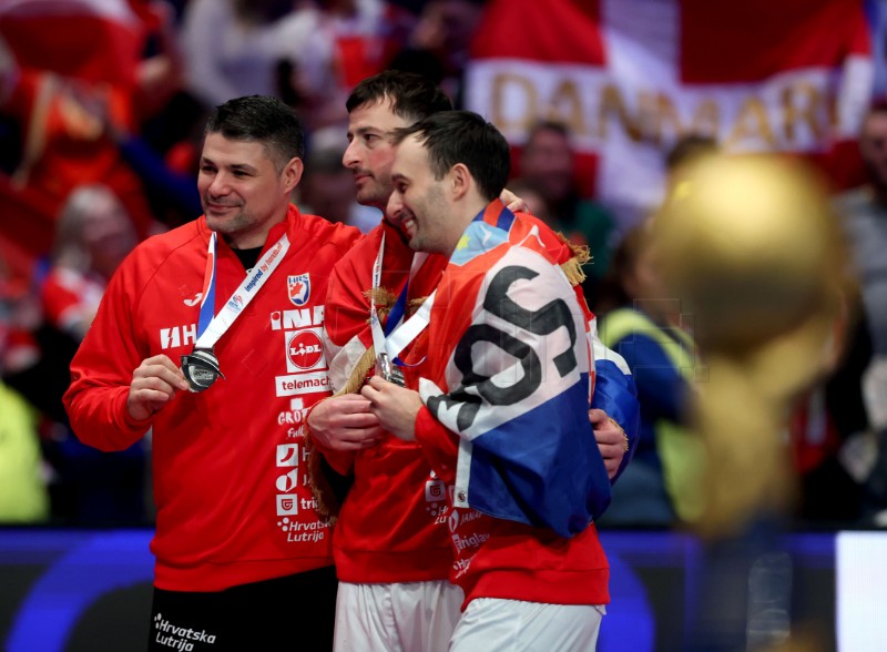 Ceremonija dodjele medalja Svjetskog rukometnog prvenstva, Hrvatska - Danska