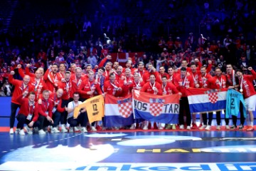 Ceremonija dodjele medalja Svjetskog rukometnog prvenstva, Hrvatska - Danska