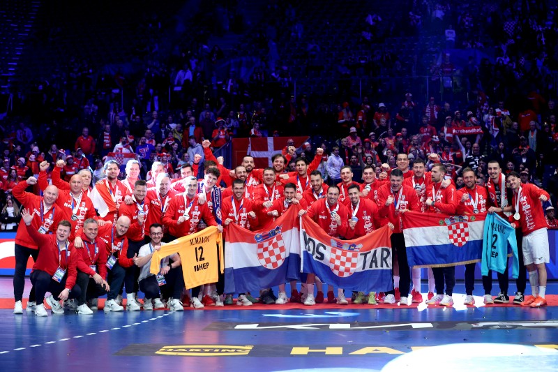 Ceremonija dodjele medalja Svjetskog rukometnog prvenstva, Hrvatska - Danska