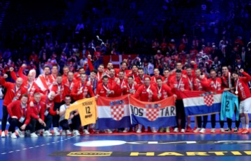 Ceremonija dodjele medalja Svjetskog rukometnog prvenstva, Hrvatska - Danska