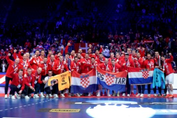 Ceremonija dodjele medalja Svjetskog rukometnog prvenstva, Hrvatska - Danska