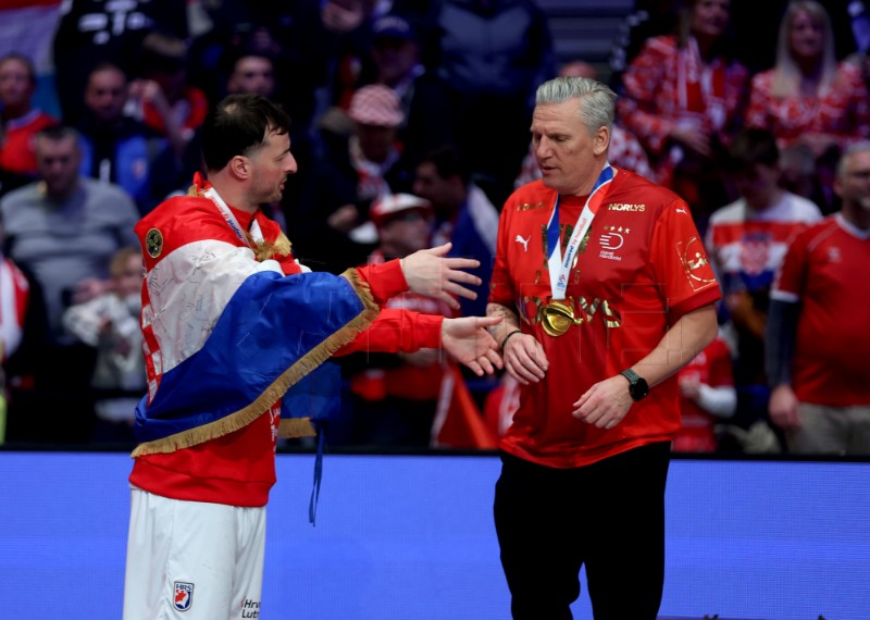 Ceremonija dodjele medalja Svjetskog rukometnog prvenstva, Hrvatska - Danska