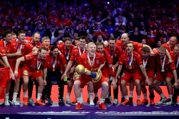 Ceremonija dodjele medalja Svjetskog rukometnog prvenstva, Hrvatska - Danska