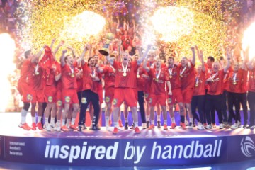 Ceremonija dodjele medalja Svjetskog rukometnog prvenstva, Hrvatska - Danska