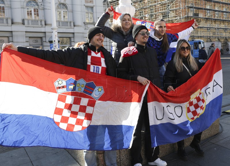 Trg bana Jelačića uoči dolaska rukometne reprezentacije