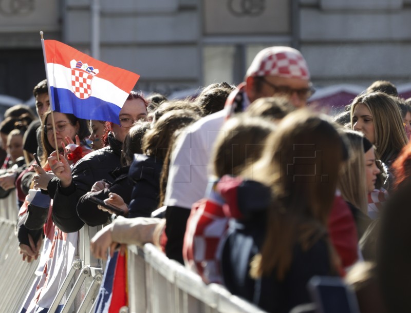 Trg bana Jelačića uoči dolaska rukometne reprezentacije