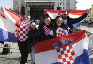 Trg bana Jelačića uoči dolaska rukometne reprezentacije