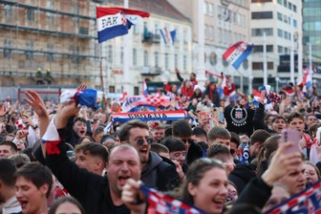 Doček hrvatske rukometne reprezentacije na Trgu bana Jelačića