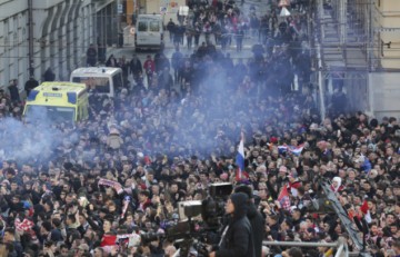 Doček hrvatske rukometne reprezentacije na Trgu bana Jelačića