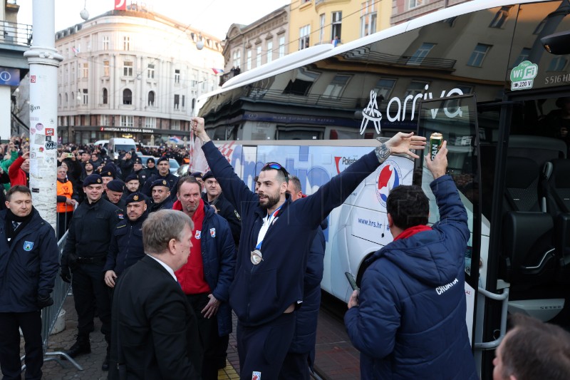 Doček srebrnih rukometaša na Trgu bana Jelačića