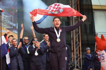 Doček srebrnih rukometaša na Trgu bana Jelačića