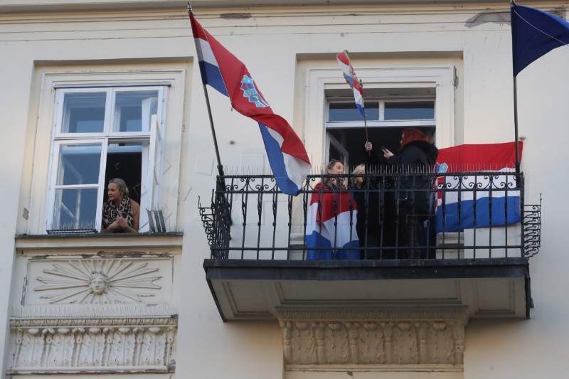 Doček srebrnih rukometaša na Trgu bana Jelačića