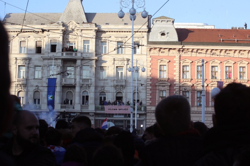 Doček srebrnih rukometaša na Trgu bana Jelačića