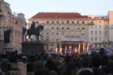 Doček srebrnih rukometaša na Trgu bana Jelačića