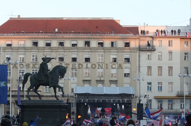 Doček srebrnih rukometaša na Trgu bana Jelačića