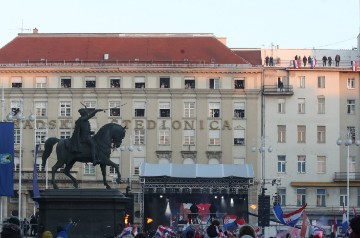 Doček srebrnih rukometaša na Trgu bana Jelačića