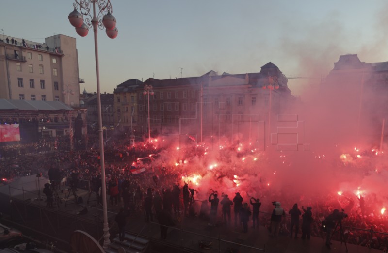 Doček srebrnih rukometaša na Trgu bana Jelačića