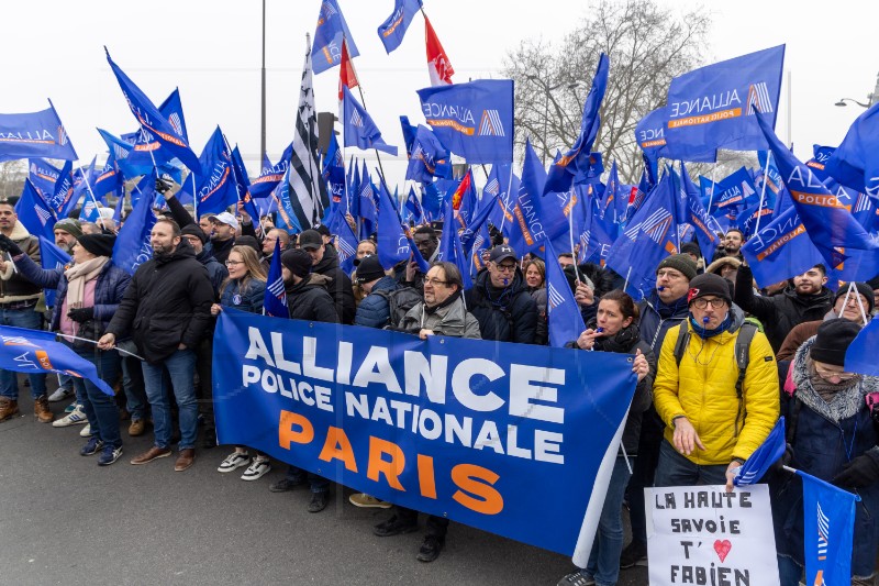 FRANCE POLICE PROTEST