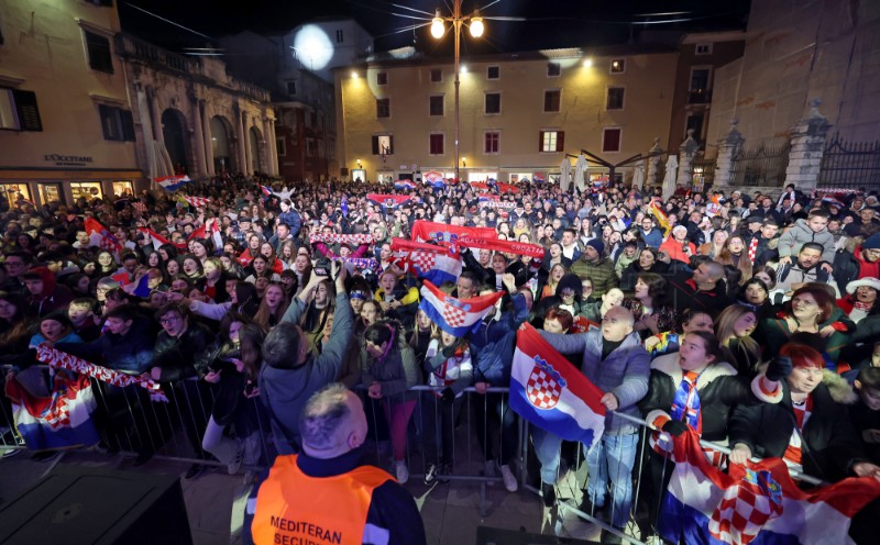 Zadar: Doček zadarskih članova srebrne rukometne reprezentacije