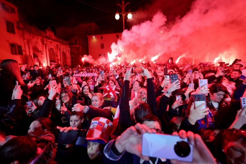 Zadar: Doček zadarskih članova srebrne rukometne reprezentacije