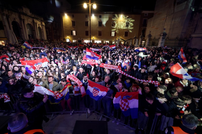 Zadar: Doček zadarskih članova srebrne rukometne reprezentacije