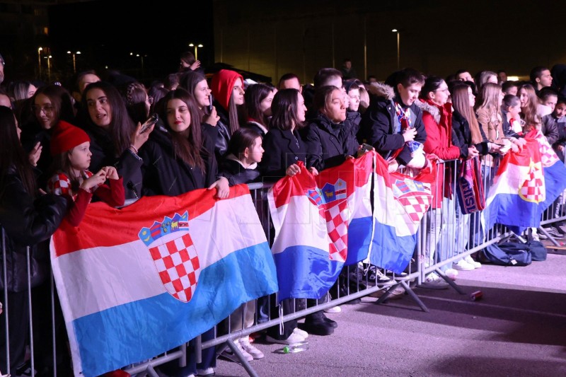 Doček hrvatskih rukometaša u Mostaru