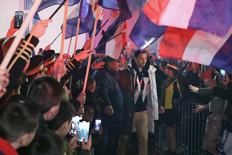 Doček hrvatskih rukometaša u Mostaru