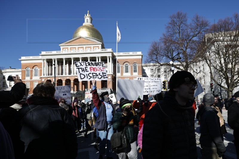 USA MASSACHUSETTS PROTEST TRUMP 