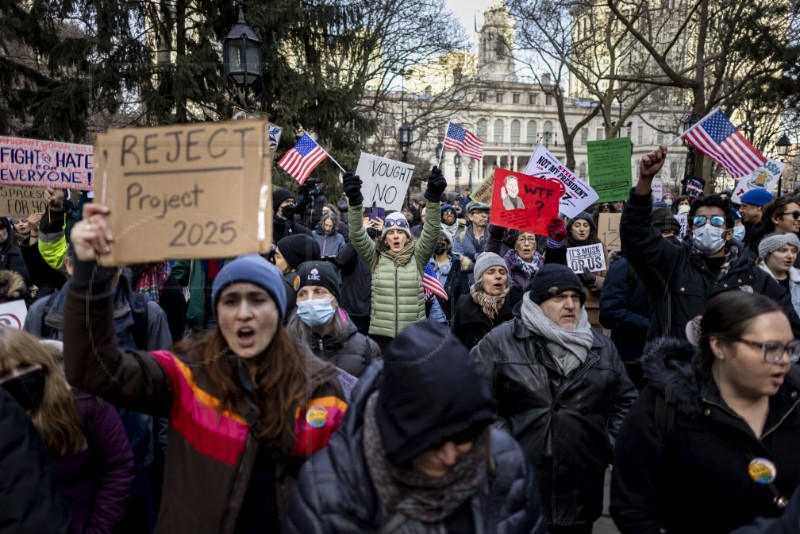 USA NEW YORK PROTEST TRUMP