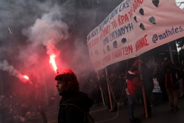 GREECE PROTEST ACCIDENT