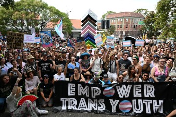 AUSTRALIA TRANS YOUTH PROTESTS 