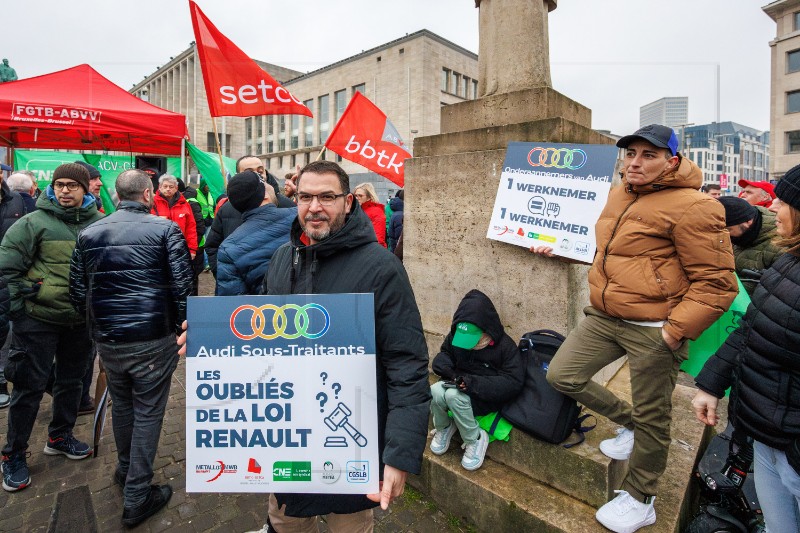 BELGIUM WORKERS PROTEST