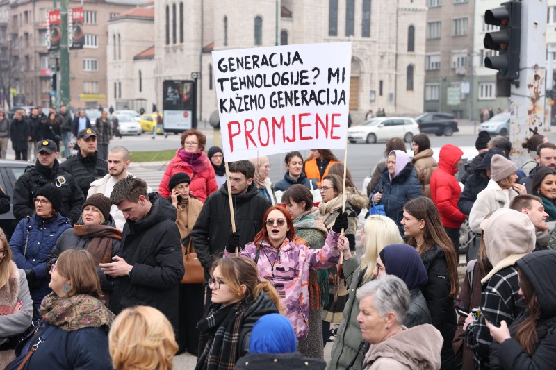 BiH: Studenti u Sarajevu organizirali prosvjedno okupljanje, prozivaju vlast