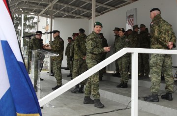 Svečani ispraćaj 6. hrvatskog kontingenta u NATO snage u Mađarsku