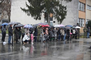 Svečani ispraćaj 6. hrvatskog kontingenta u NATO snage u Mađarsku