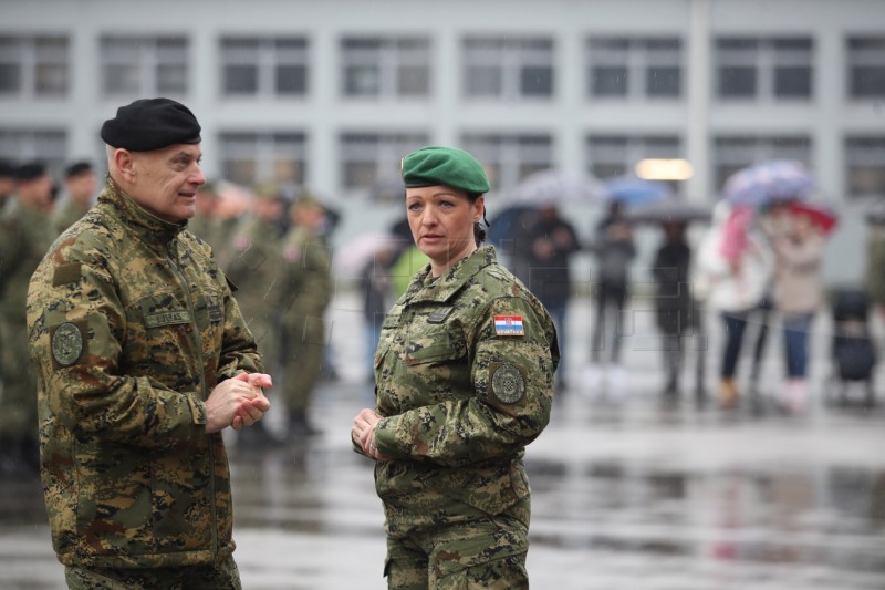 Svečani ispraćaj 6. hrvatskog kontingenta u NATO snage u Mađarsku