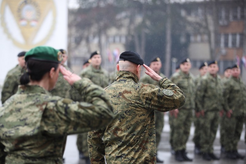 Svečani ispraćaj 6. hrvatskog kontingenta u NATO snage u Mađarsku