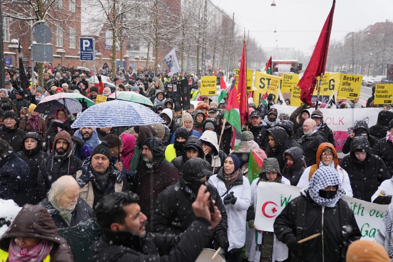 DENMARK PROTEST ISRAEL GAZA CONFLICT