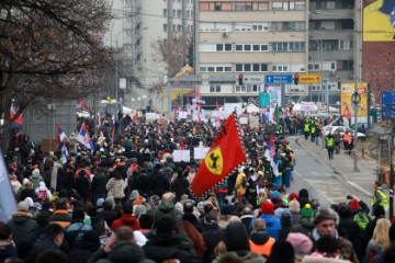 Prosvjed studenata u Kragujevcu