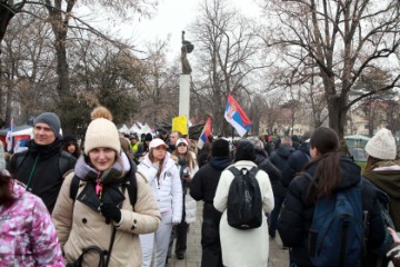 Prosvjed studenata u Kragujevcu