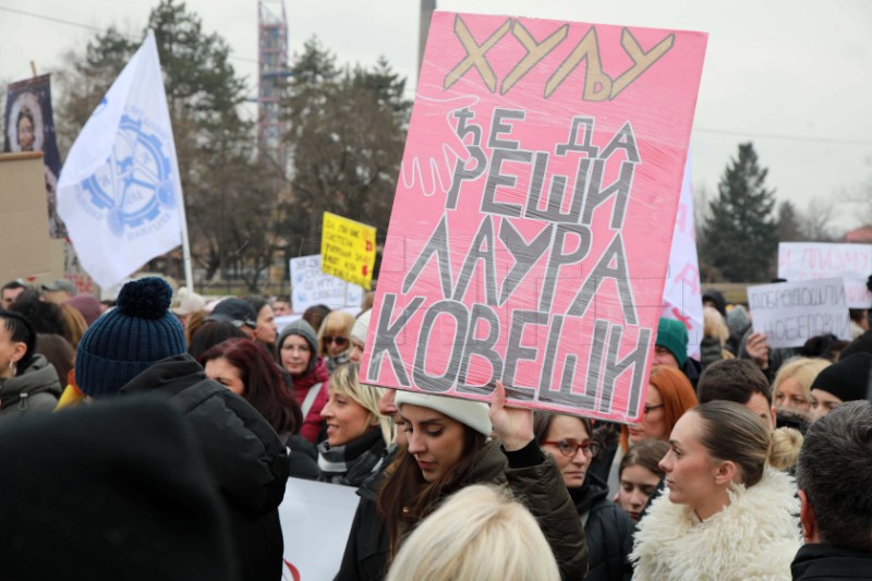 Prosvjed studenata u Kragujevcu