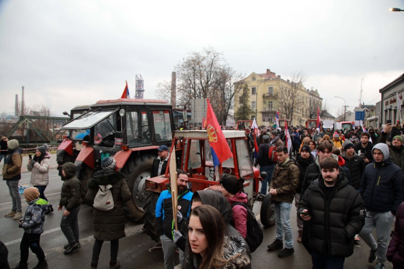 Prosvjed studenata u Kragujevcu